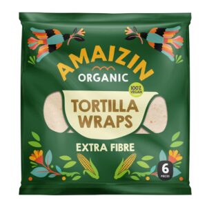 Amaizin Tortilla Wraps Extra Fibre Organic 240g Pack