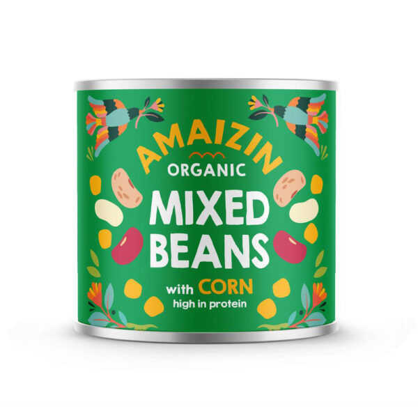 Amaizin Organic Mixed Beans with Corn 200g (Min. 2)