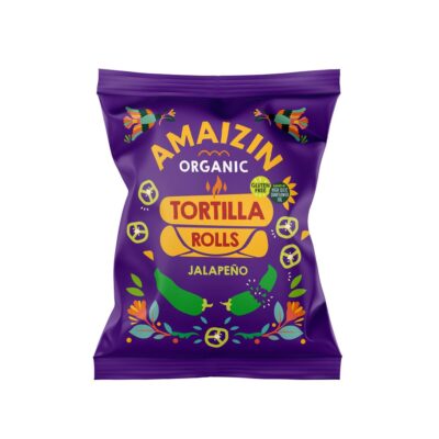 Amaizin Organic Corn Rolls Jalapeno