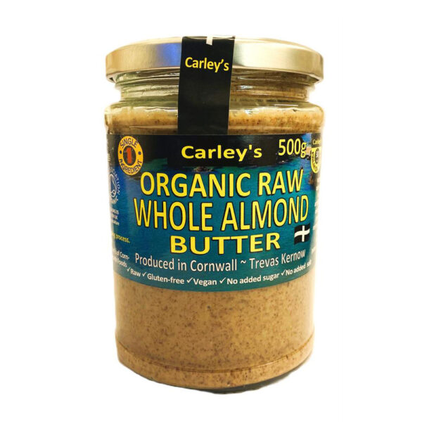 Carley's Organic Raw Almond Butter 500g