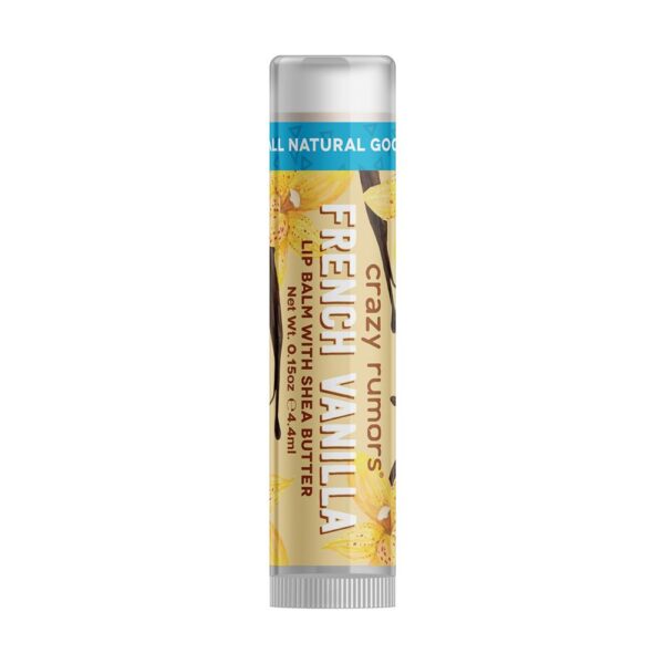 Crazy Rumors French Vanilla 100% Natural Lip Balm 4ml X 12