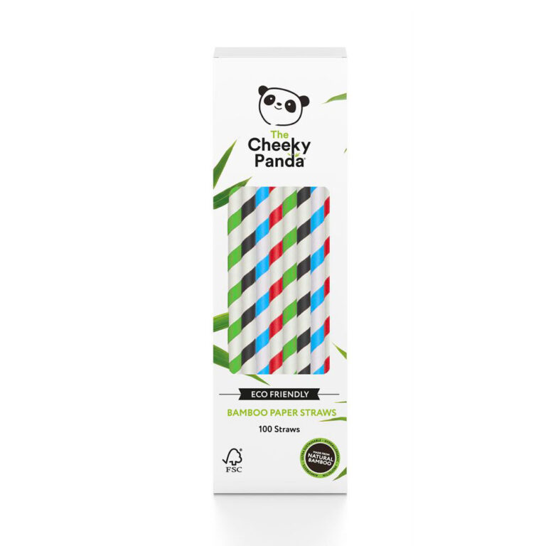 Cheeky Panda 100% Biodegradable Bamboo Paper Straws 100