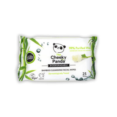 Cheeky Panda 100% Bamboo Facial Cleansing Wipes Rose Scented