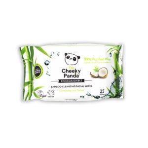 Cheeky Panda 100% Bamboo Cleansing Facial Wipes Coconut Scented 25 Wipes (Min. 2)