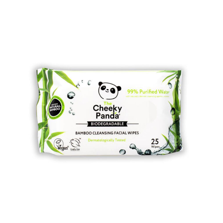 Cheeky Panda 100% Bamboo Facial Cleansing Wipes Unscented