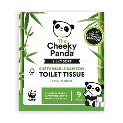 Cheeky Panda Silky Soft Plastic Free Bamboo Toilet Tissue