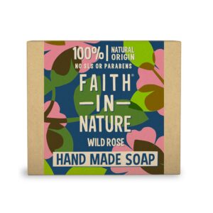 Faith in Nature Wild Rose Soap Bar 100g