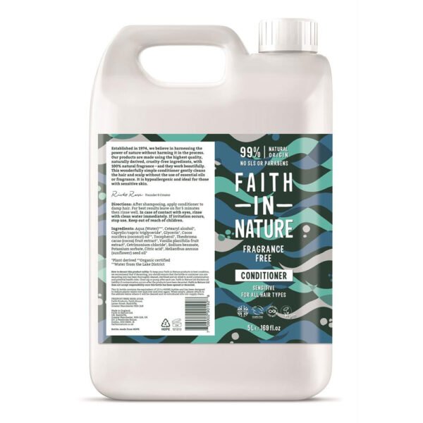 Faith in Nature Fragrance Free Conditioner 5L