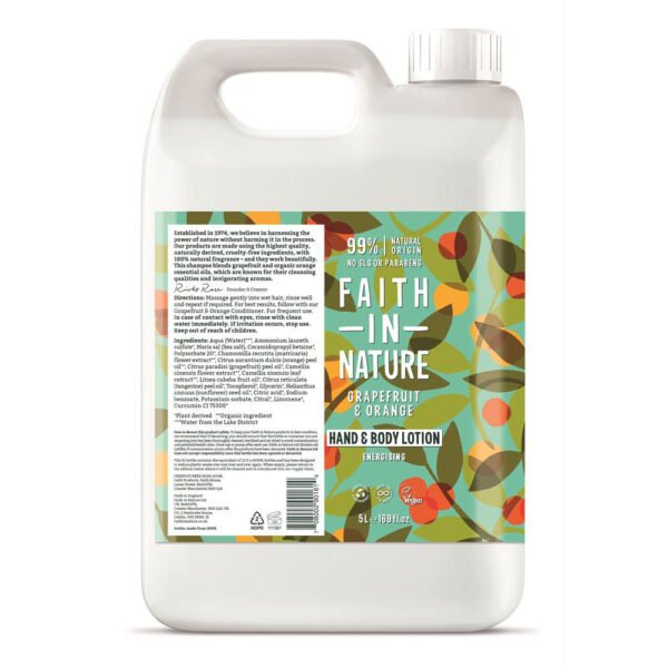 Faith in Nature Grapefruit & Orange Hand & Body Lotion 5L