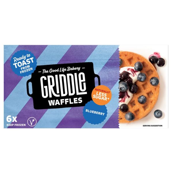 Griddle Vegan Blueberry Wholegrain Waffles 200g