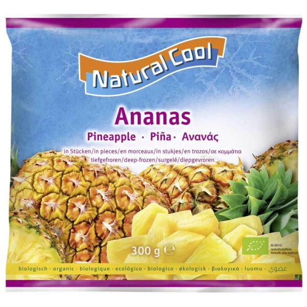 Natural Cool Organic Pineapple Pieces 300g