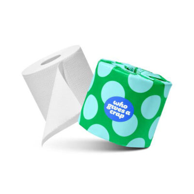 Who Gives A Crap Double Length Classic Soft Recycled Toilet Paper - Single Roll