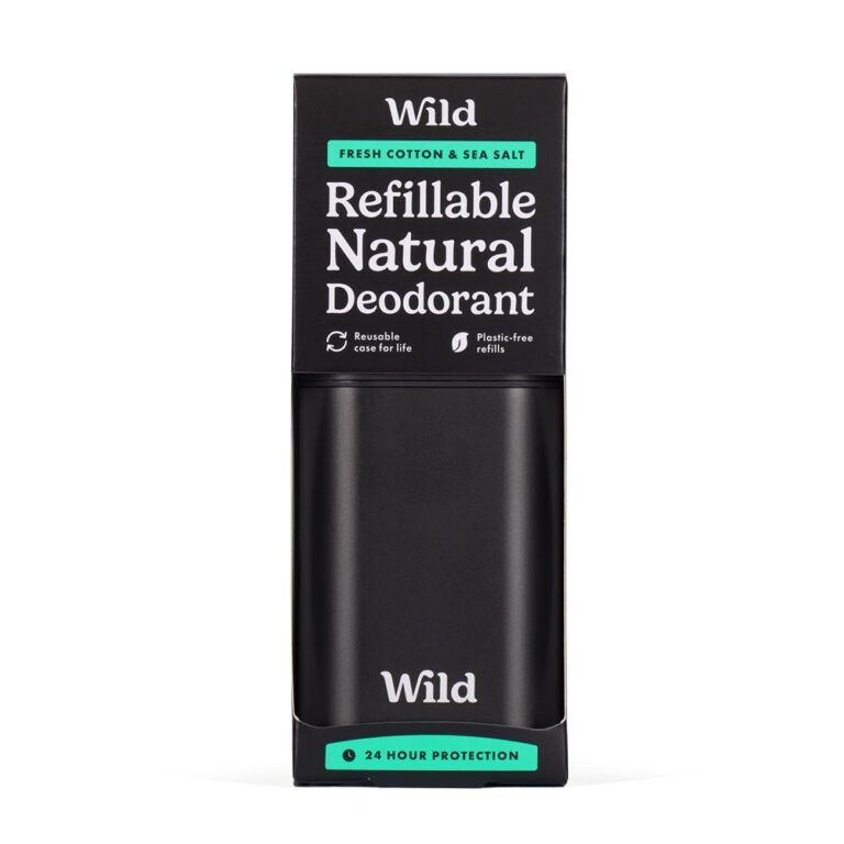 Wild Men's Black Case & Fresh Cotton & Sea Salt Deo