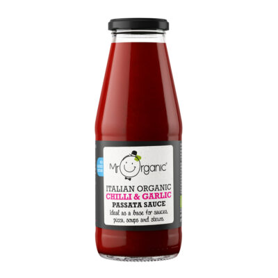 Mr Organic Chilli & Garlic Passata Sauce Jar