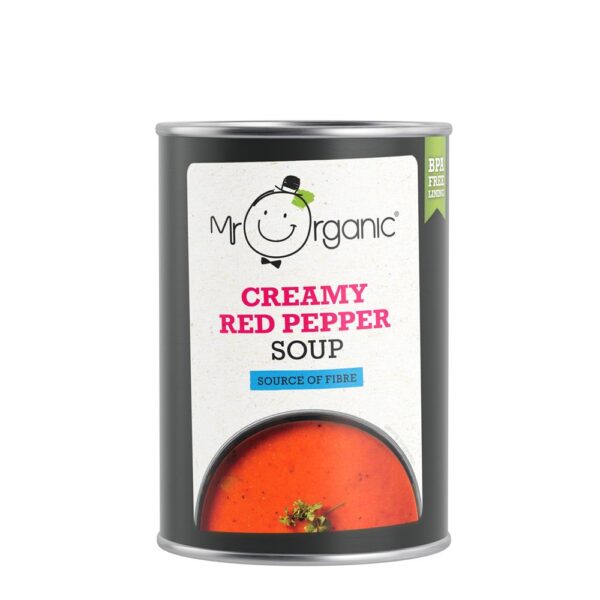 Mr Organic Creamy Red Pepper Soup 400g (Min. 2)