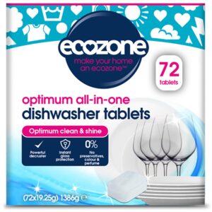 Ecozone Optimum all-in-one Dishwasher Tablets - 72 Tablets