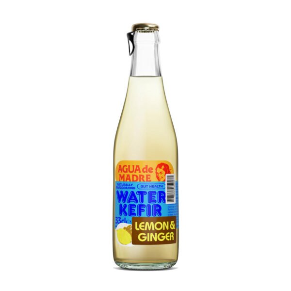 Agua De Madre Lemon & Ginger Kefir 330ml (Min. 2)