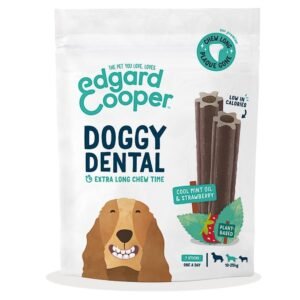 Edgard and Cooper Doggy Dental Strawberry & Mint Large Dog 7 Sticks (Min. 2)