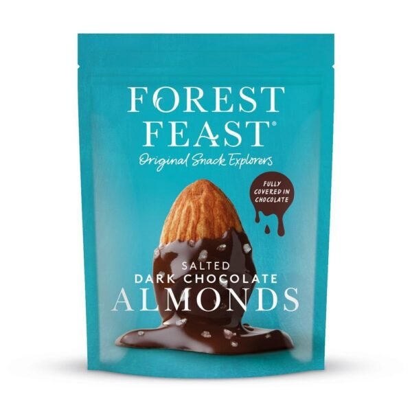 Forest Feast Salted Dark Chocolate Almonds 120g (Min. 2)