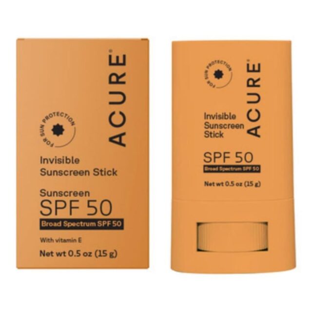 Acure Invisible Sunscreen Stick SPF 50