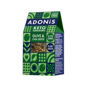 Adonis Keto Olive & Chia Seeds Crackers 60g
