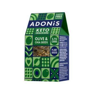 Adonis Keto Olive & Chia Seeds Crackers