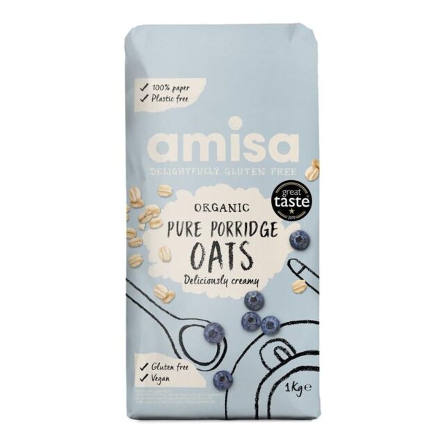 Amisa Organic GF Pure Porridge Oats