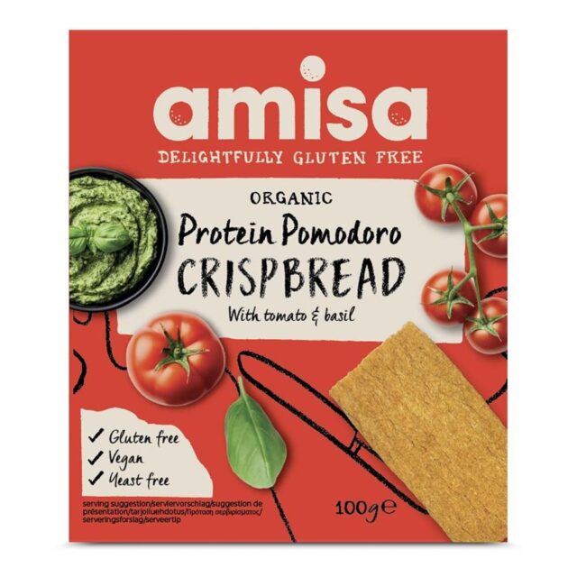 Amisa Organic Crispbread Protein Pomodoro
