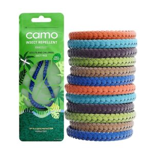 Camo Mosquito Repellent Faux Leather Bracelet