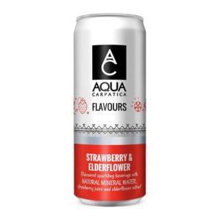Aqua Carpatica Flavoured Sparkling Mineral Water Strawberry & Elderflower