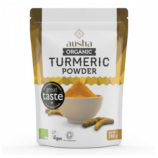 AUSHA Organic Turmeric Powder 200g - 1* Star Great Taste Award