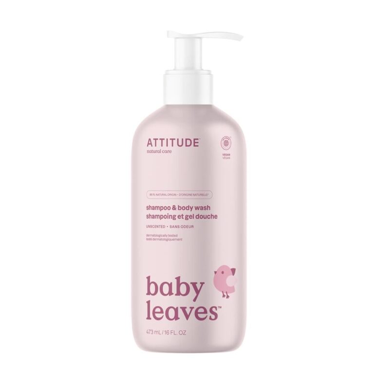 Attitude Baby Leaves - 2in1 Shampoo & Body Wash - Unscented -