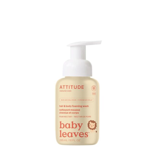 Attitude Baby Leaves - 2in1 Foaming Wash - Pear Nectar -