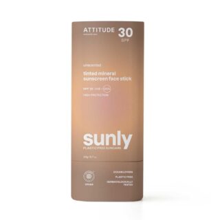Attitude Sunly - Sunscreen Stick - Tinted - Unscented - 30 SPF -