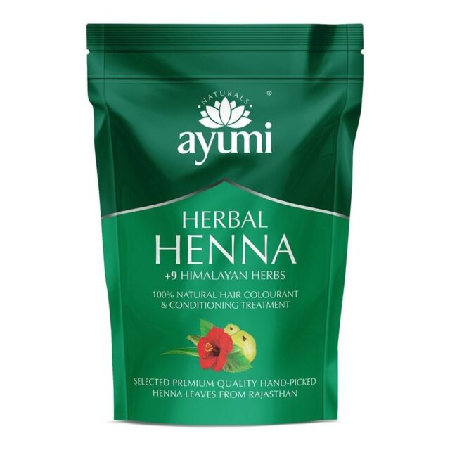 Ayumi Herbal Henna + 9 Himalayan Herbs Powder Hair Treatment