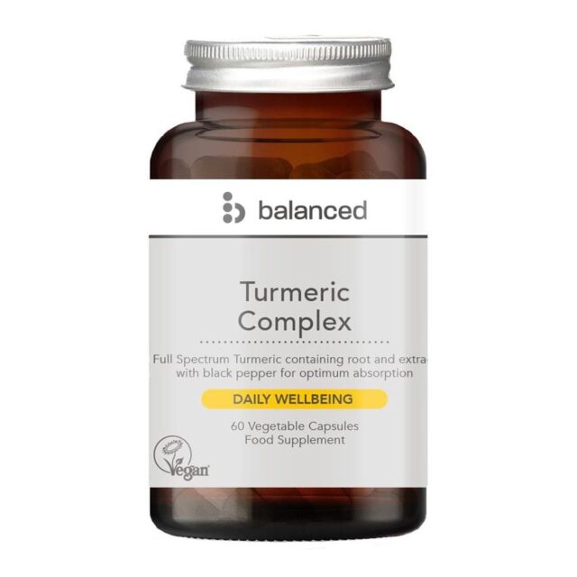 Balanced Turmeric Complex 60 Veggie Caps - Reusable Bottle