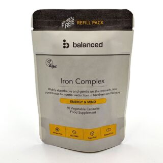 Balanced Iron Complex 60 Veggie Caps - Refill Pouch
