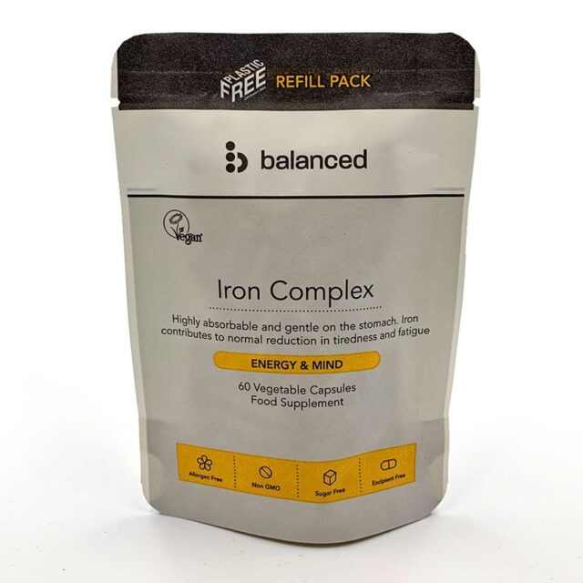 Balanced Iron Complex 60 Veggie Caps - Refill Pouch