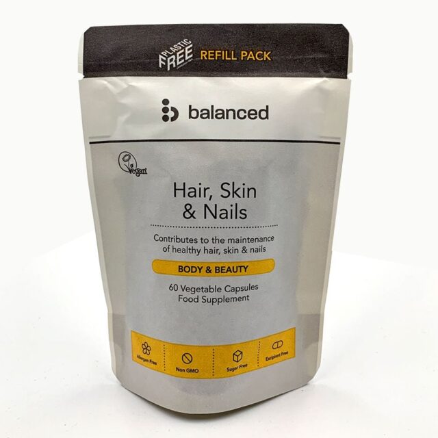 Balanced Hair Skin & Nails 60 Veggie Caps - Refill Pouch