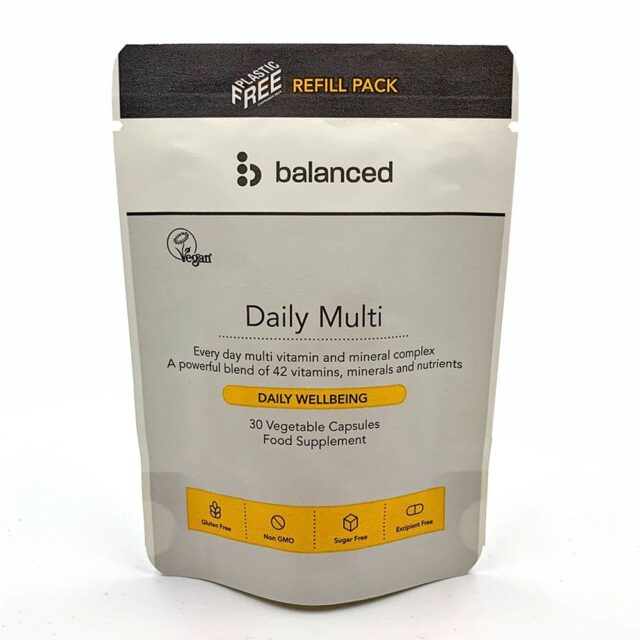 Balanced Daily Multi Vitamin 30 Veggie Caps - Refill Pouch