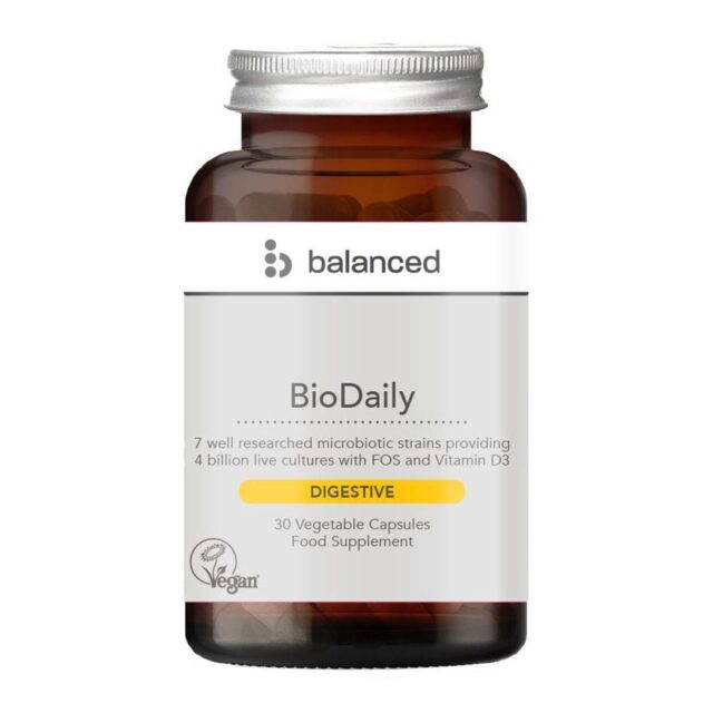 Balanced BioDaily 30 Veggie Caps - Reusable Bottle