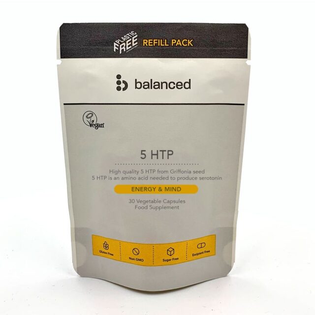 Balanced 5 HTP 30 Veggie Caps - Refill Pouch