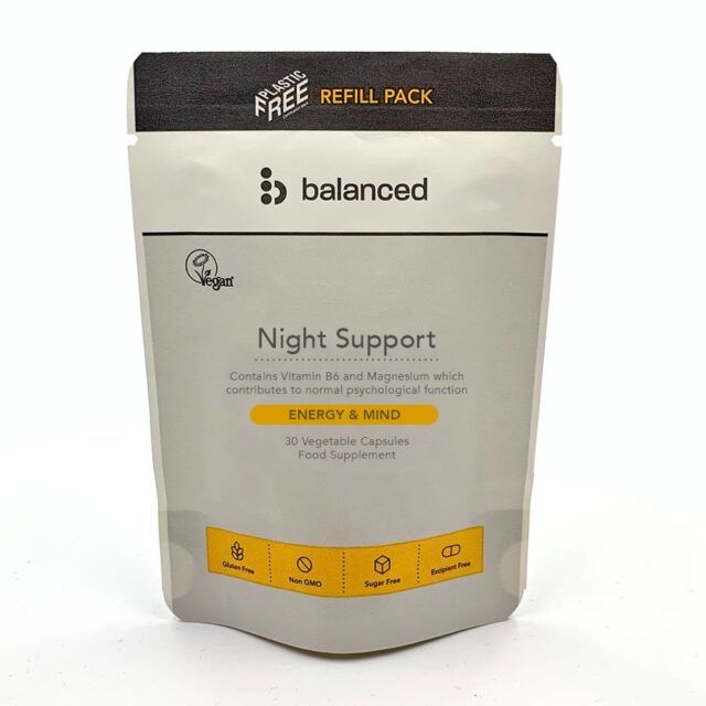 Balanced Night Support 30 Veggie Caps - Refill Pouch