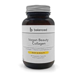 Balanced Vegan Beauty Collagen 60 Veggie Caps - Reusable Bottle