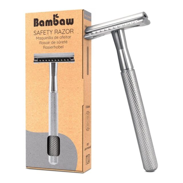 Bambaw Metal Safety Razor Silver