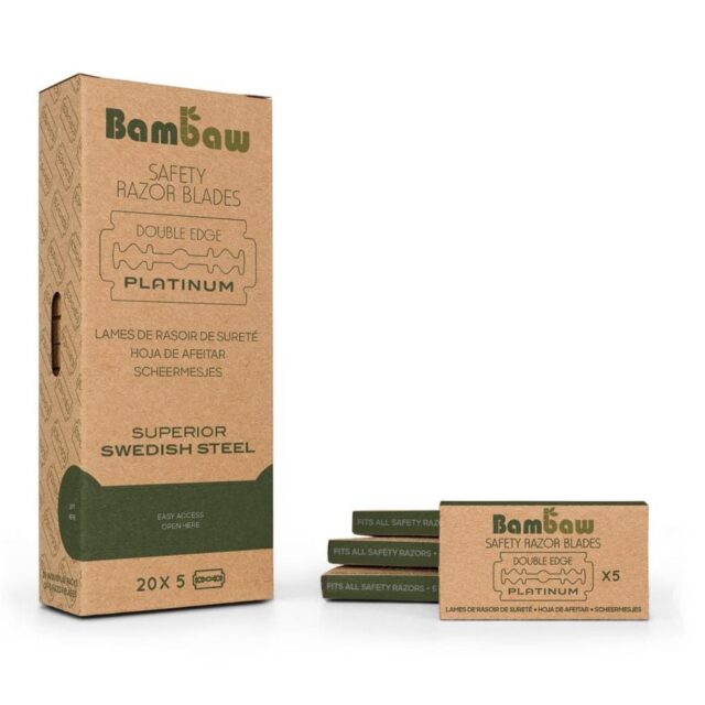Bambaw Razor Blades 100 (20 Packs of 5 Blades)