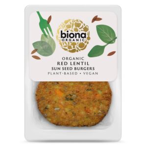 Biona Organic Red Lentil Sun Seed Burger 160g
