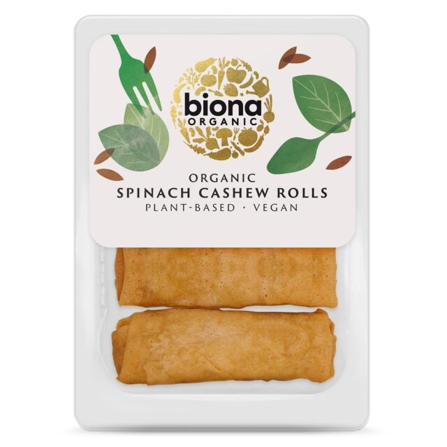 Biona Spinach Cashew Rolls Spelt Wrap Organic