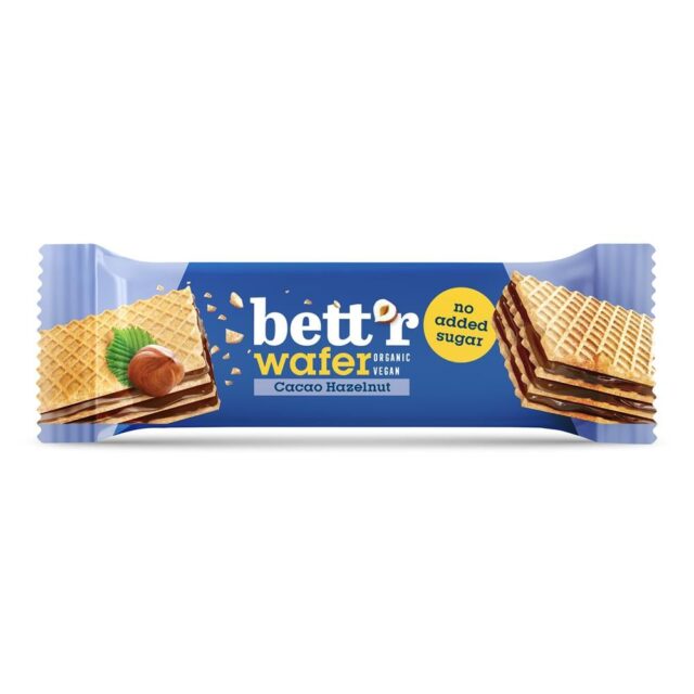 Bettr Organic No Added Sugar Wafer with Hazelnut Cacao Cream