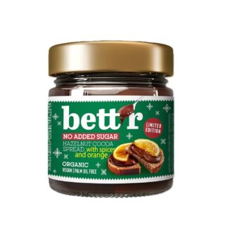 Bettr No Added Sugar Hazelnut Cacao Spread with Spices and Orange